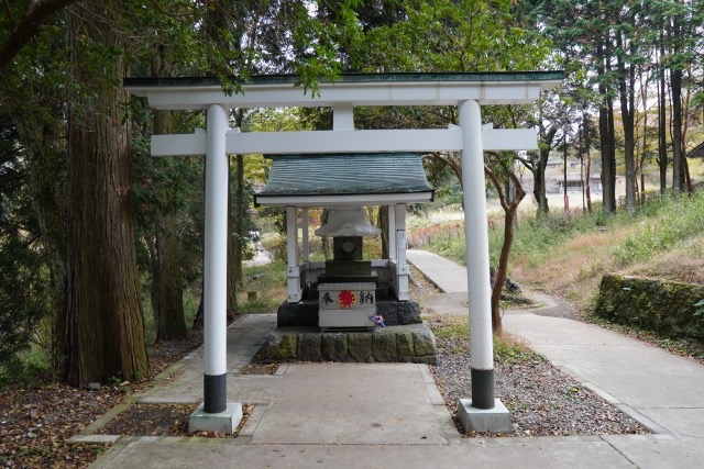 白龍神社の白い鳥居